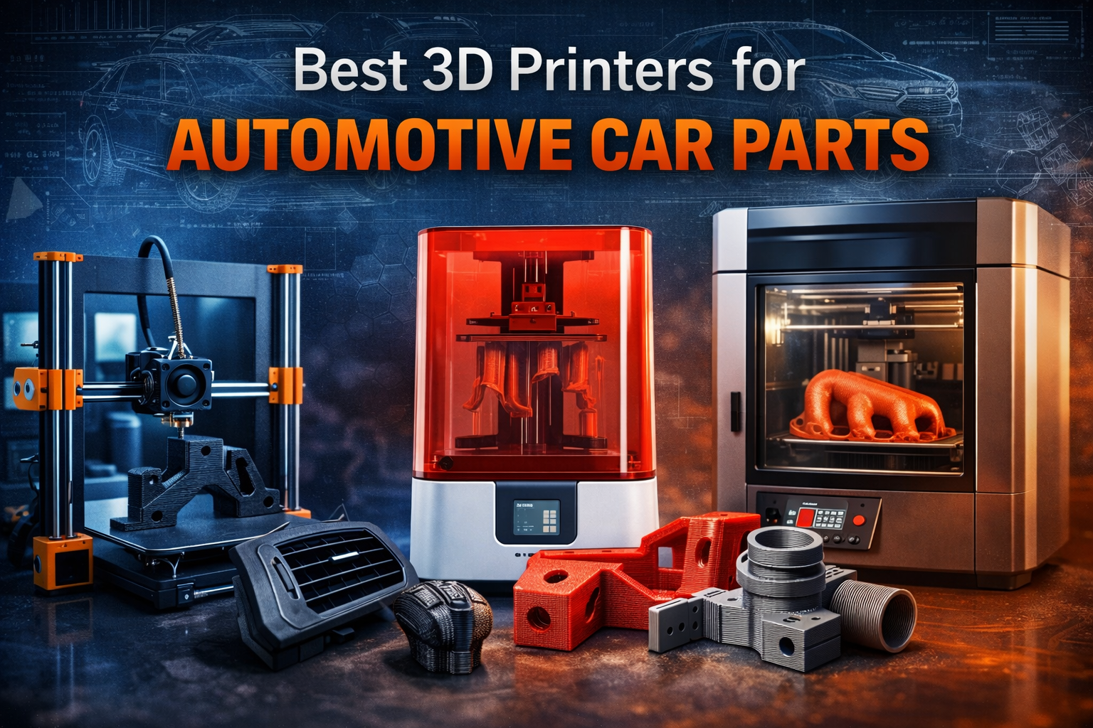Best 3D printers for making automotive car parts